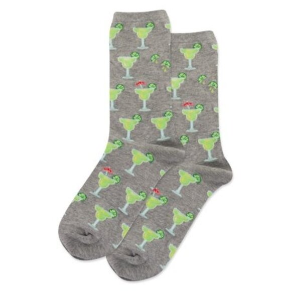 Hot Sox Womens Margarita Crew Socks Vacation Cruise Bachelorette - Picture 1 of 5